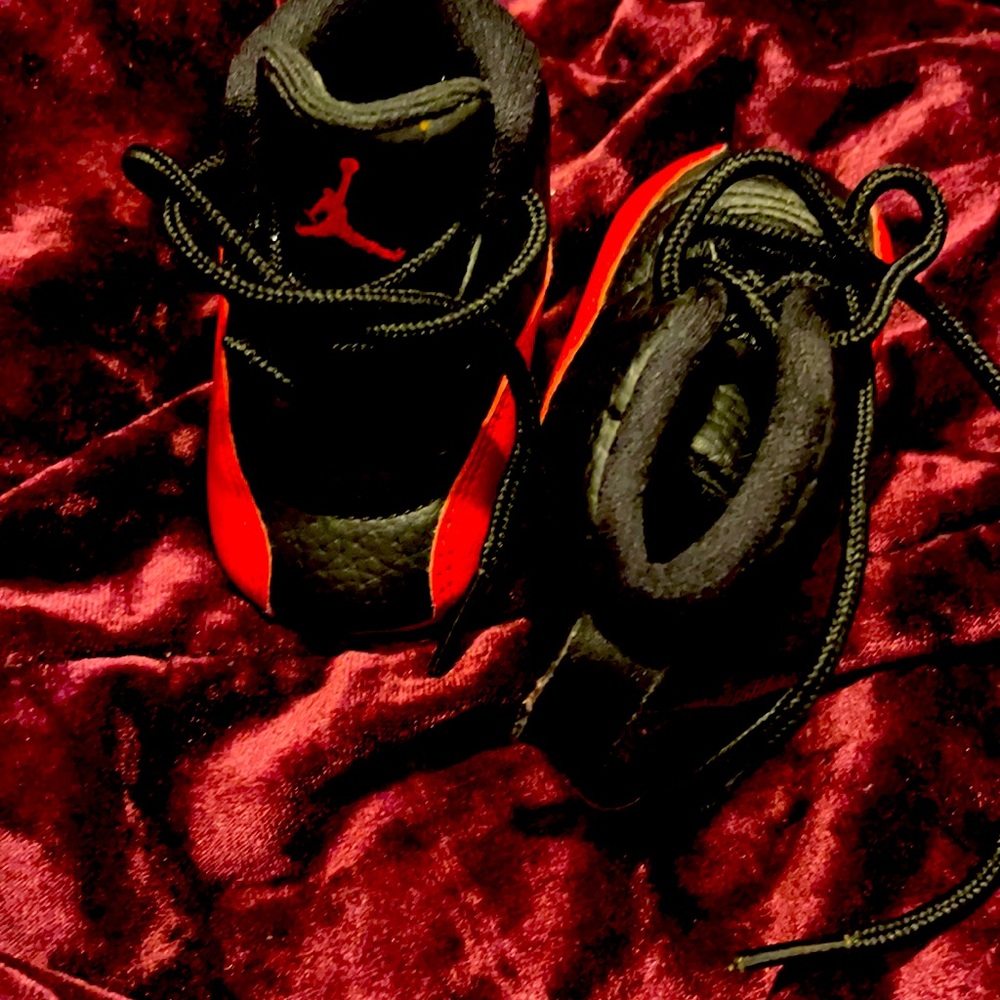 Black and red Jordan